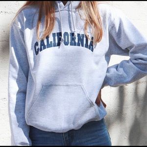 GREY CALIFORNIA HOODIE